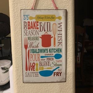 Baldwin kitchen sign